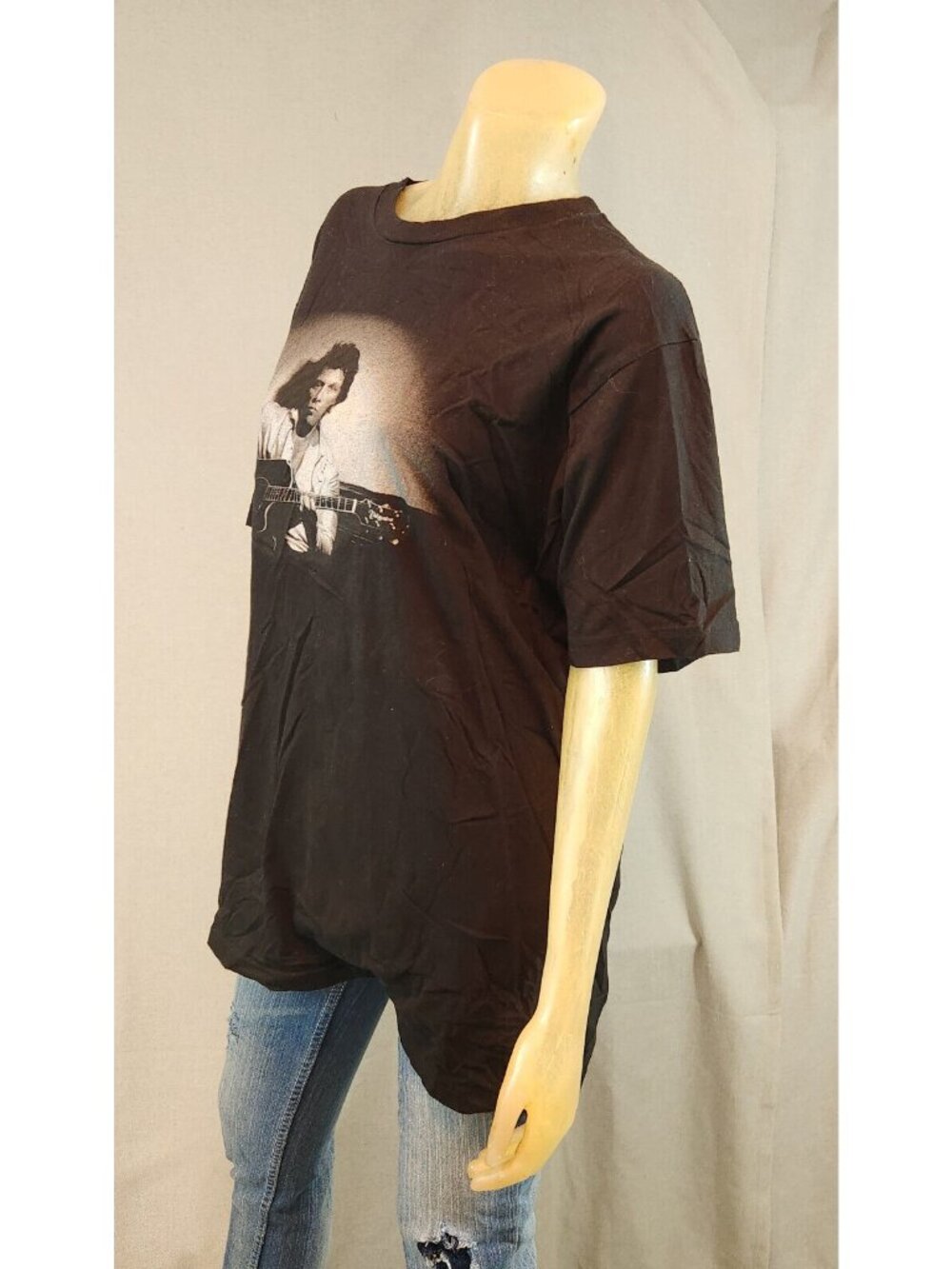 Concert Band Bon Jovi Backstage XXI Black T Shirt Blouse Top Womens USED XLARGE - Picture 3 of 6